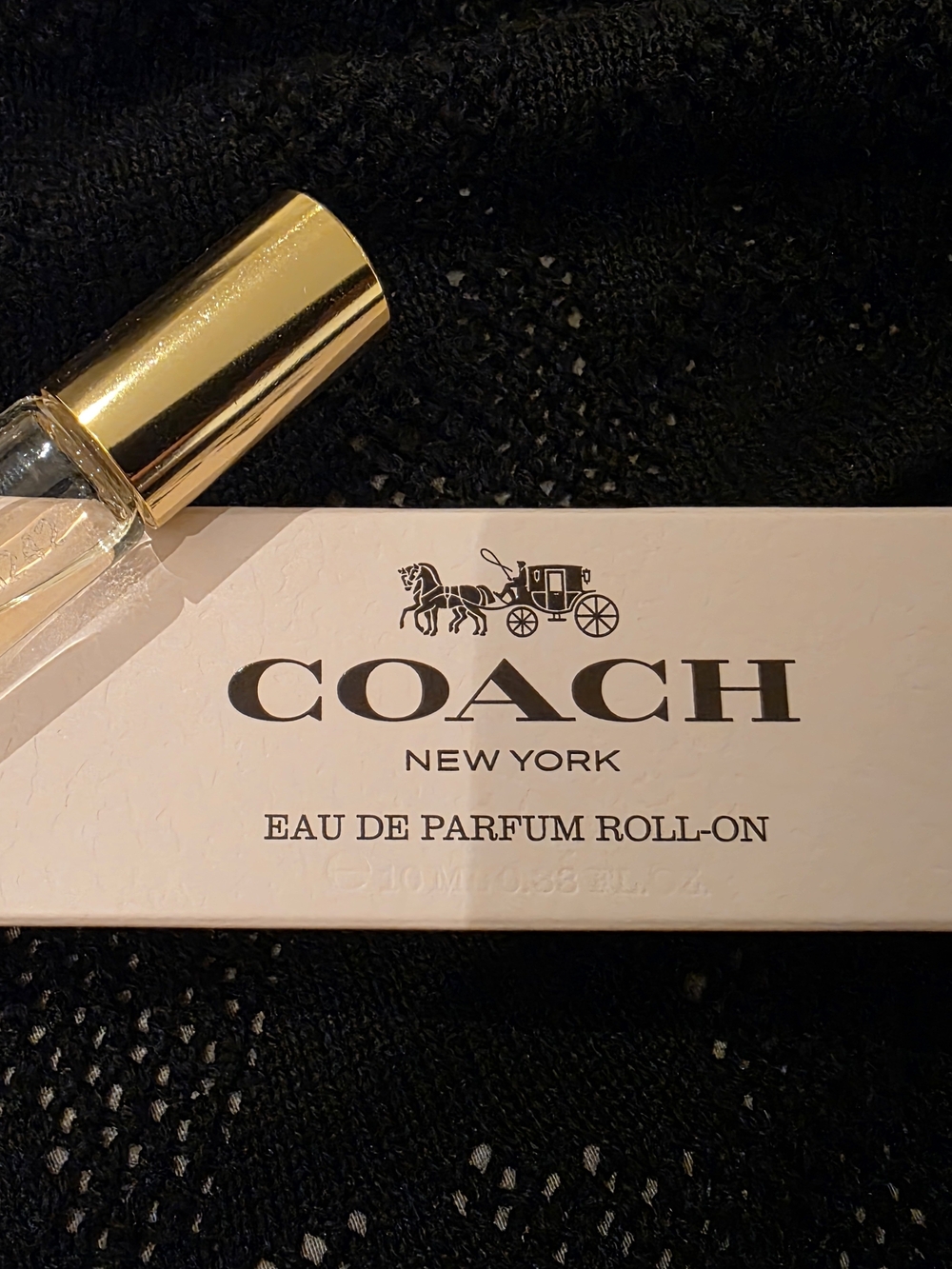 ❤️ Coach Eau de Parfum Roll-On Bottle with Gold Cap Perfume, Perfect Size!!